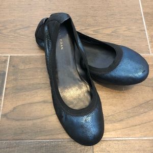 Blue Metallic Cole Haan Ballerina Flat